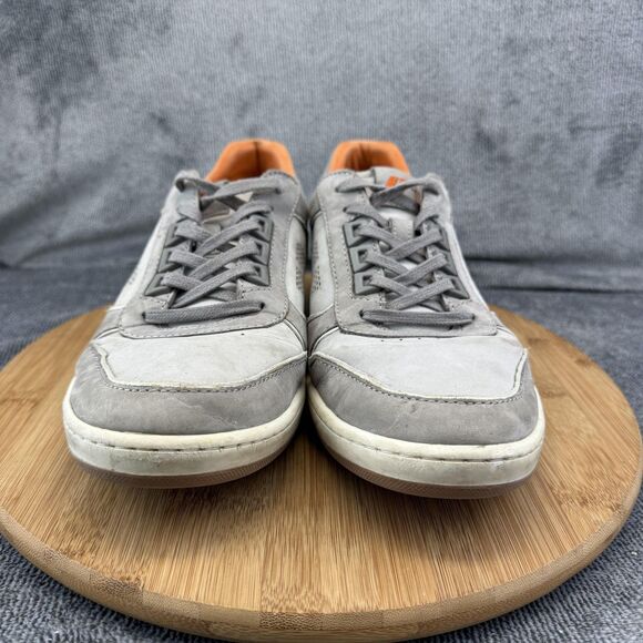 Piloti Shoes Mens Size 10 Gray Leather Low Top Driving Sneakers Casual main image 5